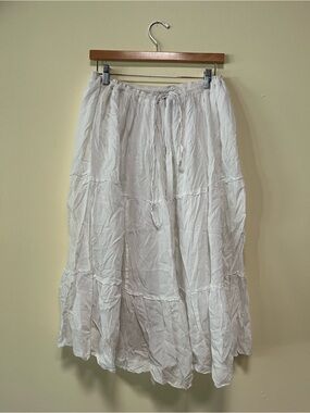 cotton midi skirt